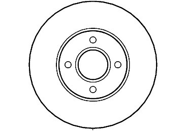 Front Brake Disc 278 mm to fit Ford Fiesta  2.0 ST150