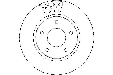 Front C Hook Slotted Brake Discs BD1706C