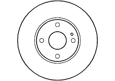 Front Brake Disc 256 mm to fit Mazda Mx-5 I (NA)