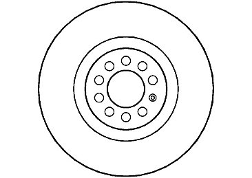 Front Brake Disc 312 mm to fit Audi A3 (8L1) Seat / Skoda / VW and others