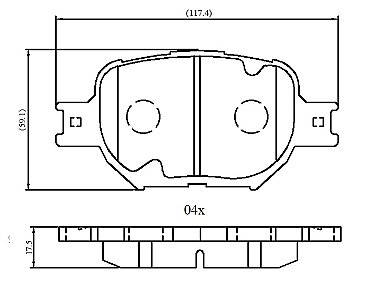 Front Brake Pads to fit Toyota CELICA Coupe (_T23_) 1.8 16V TS (ZZT231_, ZZT231R) and others