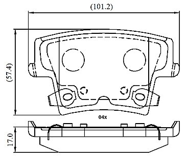 Rear Brake Pads to fit Chrysler 300C (LX) 3.0 CRD and others