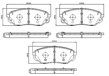 Front Brake Pads to fit Hyundai SANTA FE IV (TM, TMA) 2.2 CRDi AWD and others