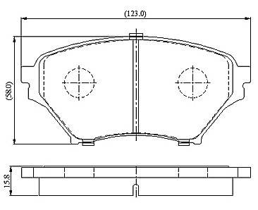 Front Brake Pads to fit Mazda MX-5 II (NB) 1.6 16V (NB6C) and others