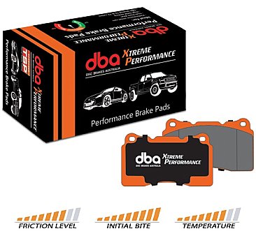Rear DBA Xtreme Brake Pads to fit Ford Mustang