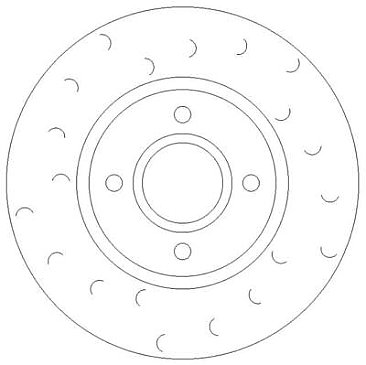 Front Brake Discs to fit BMW 3 Series E46 330 Performance Dimpled Grooved