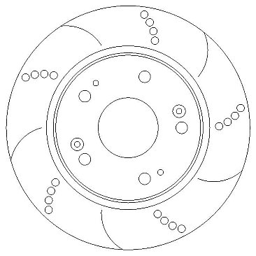 Civic Type R Rear Brake Discs and Jurid Pads FN2