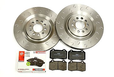 Leon 1.8 Cupra R Front Performance Brake Discs with Jurid Brake Pads