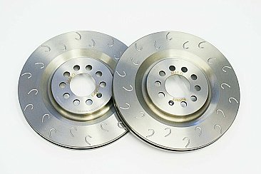 Audi TT (8J) Rear J Hook Grooved Brake Discs