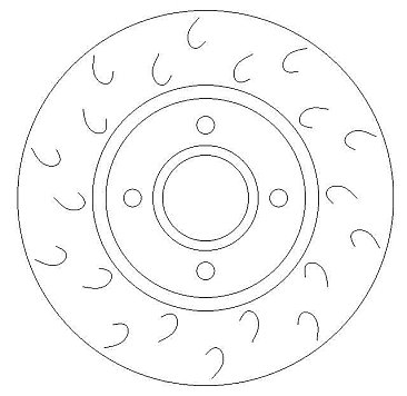 Rear Dimpled and Grooved Brake Discs to fit Ford TOURNEO CONNECT 1.8 16V