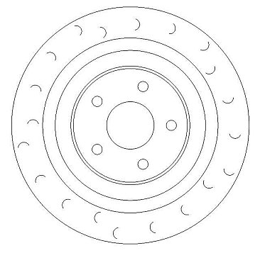Rear Brake Discs to fit Subaru Impreza Turbo Classic Type RA Internally Vented