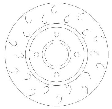 Front Brake Discs to fit BMW 3 Series E46 330 Performance Dimpled Grooved