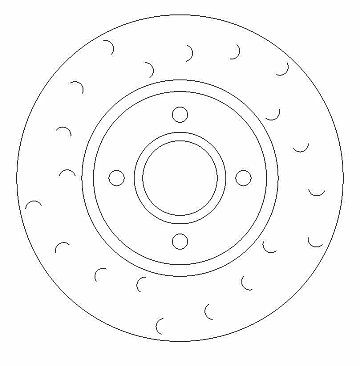 Fiesta 1.6 ST 180 Front Grooved Brake Discs, Brake Pads and Braided Lines