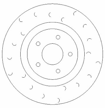 Front C Hook Slotted Brake Discs BD1559C