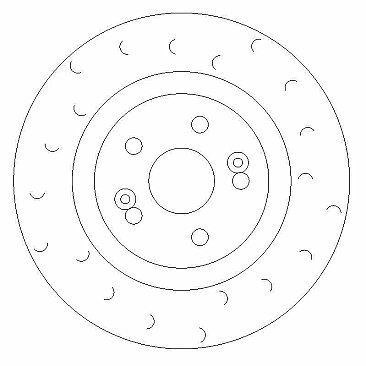 Clio RS 197 Front C Hook Grooved Brake Discs