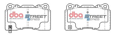 Front DBA Street Series Ceramic Pads to fit Tesla Model 3 2017-