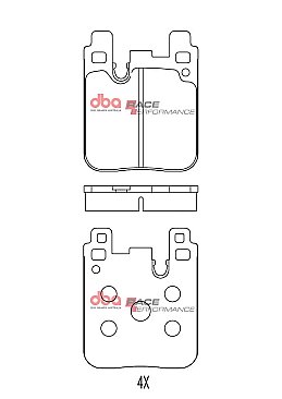 BMW M135I M140I Rear DBA Race Brake Pads