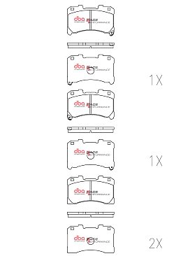 Toyota Yaris GR Front DBA Race Performance Brake Pads