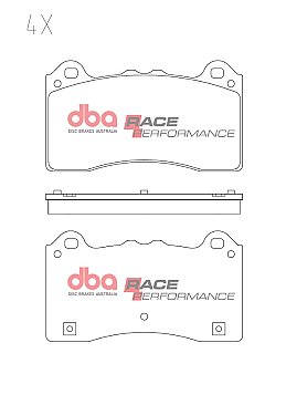 Focus RS MK3 Front DBA Race Performance Brake Pads