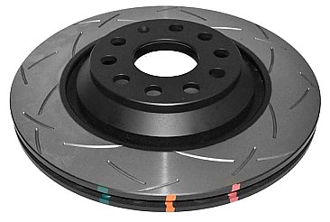 Rear DBA 4000 Series T3 Slotted Brake Discs to fit Audi VW Cupra Skoda Seat