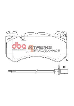 Audi RS6 C7 Front DBA Xtreme Brake Pads