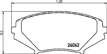 Front Brake Pads to fit Mazda RX8