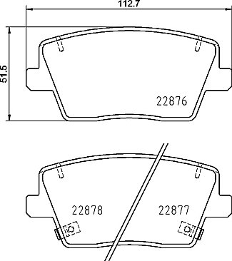 Rear Mintex Car Brake Pads MDB4083 to fit Hyundai