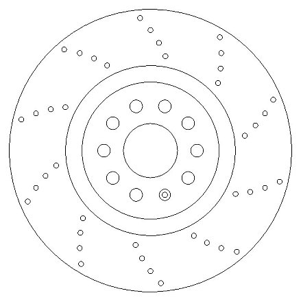 Rear Drilled Brake Discs 310 mm to fit Audi A3 (8P1) Cupra / Seat / Skoda / VW and others