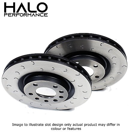 Front C Hook Slotted Brake Discs BD1028C