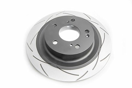 Rear DBA Street Series T2 Grooved Brake Discs to fit Honda Civic Type R FK8