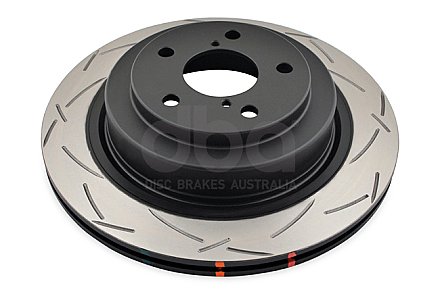 Rear DBA Brake Discs 4000 Series T3 Slotted to fit Subaru Impreza