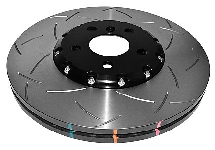 DBA 5000 series T3 Slotted Black Hat Brake Disc 335mm x 30mm Kangaroo Paw DBA52288BLKS - Front