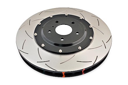 DBA 5000 series T3 Slotted Black Hat Brake Disc 380mm x 34mm Kangaroo Paw DBA52320BLKS - Front