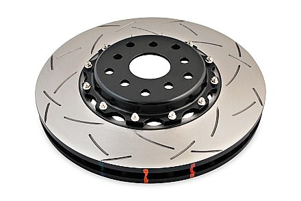 DBA 5000 series T3 Slotted Black Hat Brake Disc 326mm x 30mm Kangaroo Paw DBA5654BLKS-10 - Front