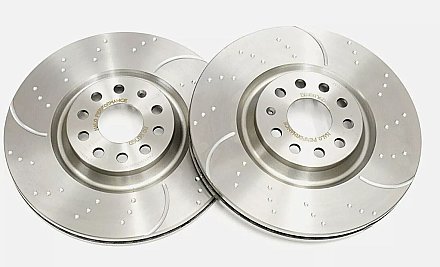 Front Brake Discs to fit Hyundai I30N Dimpled and Grooved