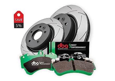 DBA Brake Kit - Street Series T2 Slotted & Street Performance Brake Pads (2x DBA2118S + DB1679SP) DBA2118S-1679SP