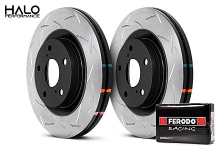 Hyundai I30N Facelift Front DBA Grooved Discs with Ferodo DS2500 Pads