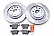 VW Golf R MK7 Rear Grooved Brake Discs and OE Quality 