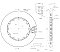 DBA 5000 series T3 Rotor Only Brake Disc 400mm x 38mm Kangaroo Paw DBA400.38.240.70