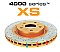 Front DBA 4000 Series - XD Brake Discs to fit Honda Civic Type R