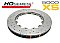 DBA 5000 series Crossed Drilled & Slotted Rotor Only Brake Disc 320mm x 30mm Kangaroo Paw DBA5575.1XS