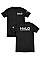 HALO Performance t-shirt black cotton with white text