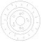Rear Brake Discs 282 mm to fit Honda S2000 (AP)