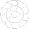 FORD Mondeo (MK3) Saloon 3.0 ST-220 Rear Dimpled And Grooved Brake Discs