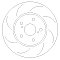 Front Grooved Brake Discs 296 mm to fit Toyota