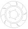 Mitsubishi Evo Rear Brake Discs Dimpled and Grooved 5 6 7 8 9