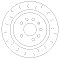 Rear Brake Discs 292 mm to fit Cadillac Bls Fiat / Vauxhall / Saab / Vauxhall and others