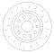 Front Brake Discs 280 mm to fit Audi A3 (8P1) Seat / Skoda / VW and others