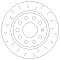Rear Brake Discs 253 mm to fit Audi A3 (8P1) Seat / Skoda / VW and others