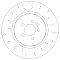 Front Brake Discs 325 mm to fit MG MG Zt